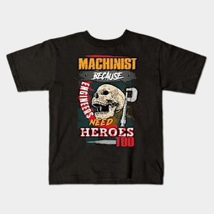 Awesome machinist Kids T-Shirt